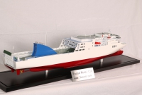 customized model of 186.5m RO-RO ship